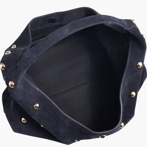 Madewell The Mylie Studded Suede Shoulder Bag